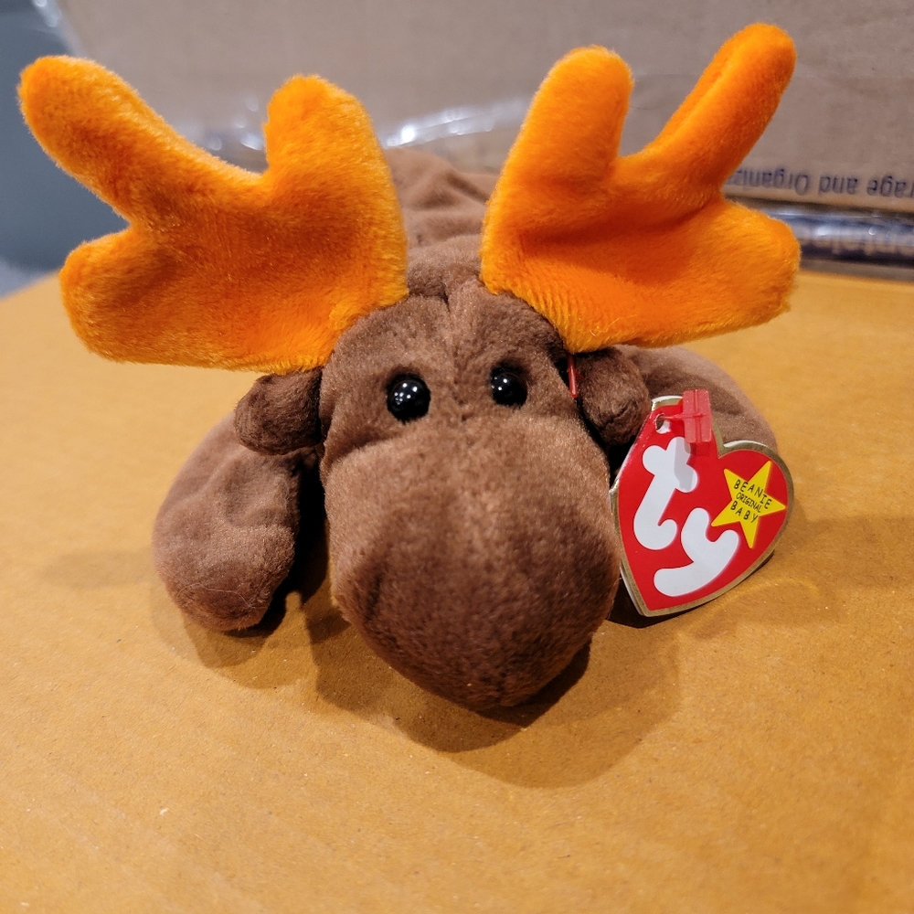 3/$20 Ty Beanie Babies 1993 Chocolate The Moose